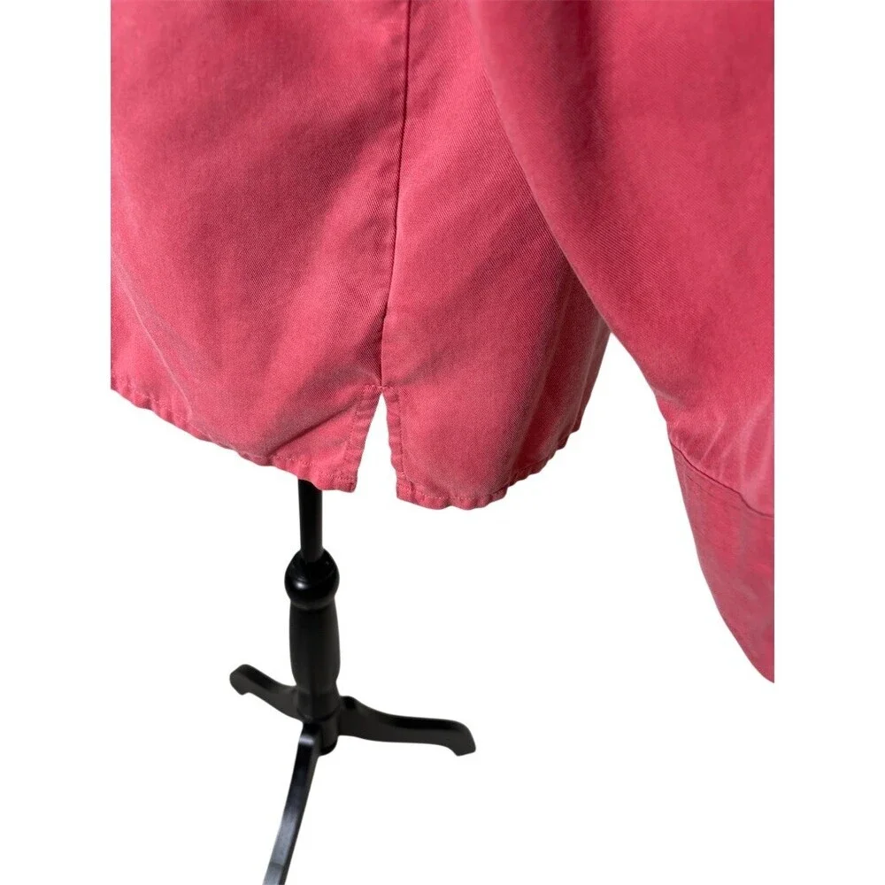 L.L.Bean Womens Button-Up Shirt Size L Mauve Pink Long Sleeve Collared - Picture 6 of 10